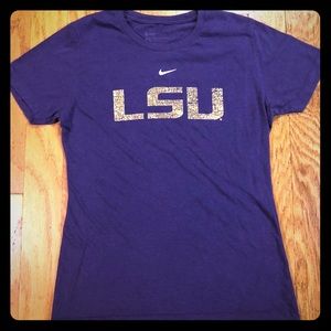 Nike LSU purple and gold T-shirt size Large